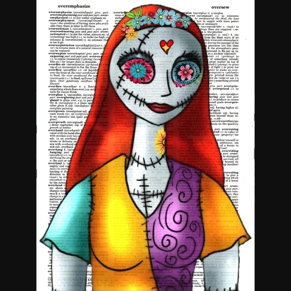 Other - Nightmare Before Christmas Sally Dictionary Print